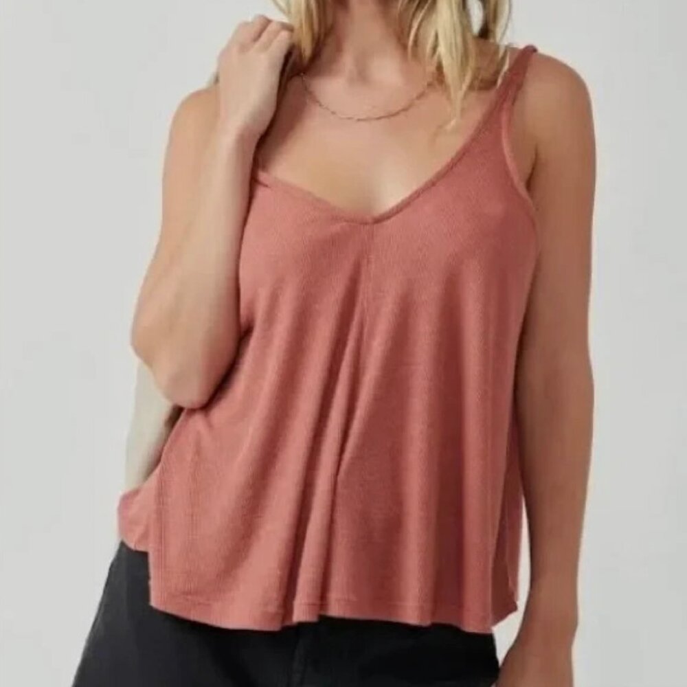 Free People Dani Tank Intimately Small S Pink Dusty Rose Blush